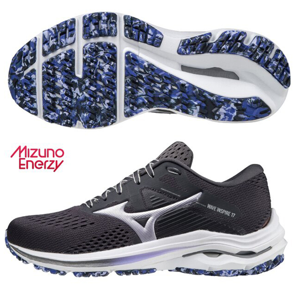 MIZUNO WAVE INSPIRE 17 女鞋 慢跑 U4ic中底 避震 支撐型 黑【運動世界】J1GD214493