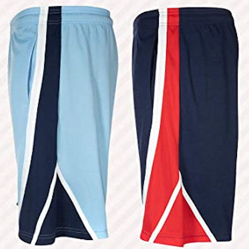 High Energy 男透氣長款籃球短褲(210藍2件)