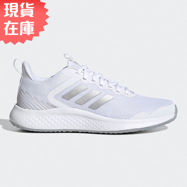 【五折出清】Adidas FluidStreet 女 慢跑鞋 白 銀 G58104