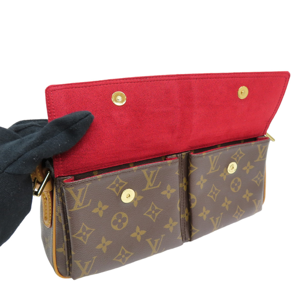 LOUIS VUITTON Monogram Viva Cite MM Shoulder Bag M51164 LV Auth 19813 Brown  Cloth ref.268683 - Joli Closet