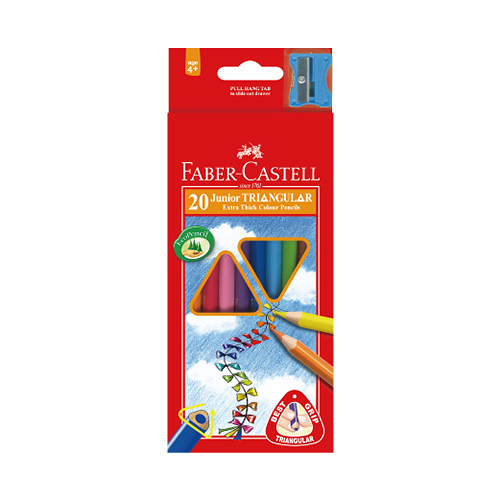Faber-Castell 輝柏 大三角油性色鉛筆20色 NO.16-116538-20