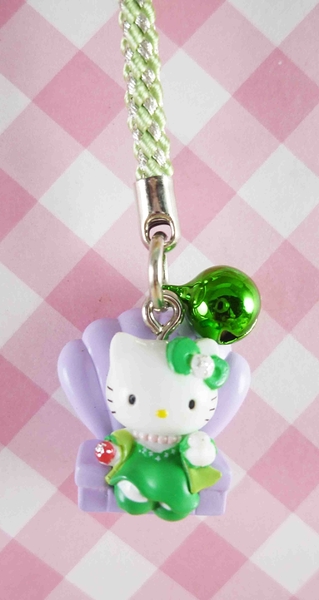 【震撼精品百貨】Hello Kitty 凱蒂貓~限定版手機吊飾-沙發金星(綠)