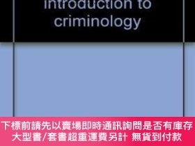 二手書博民逛書店Order,罕見Law, And Crime: An Introduction To CriminologyY