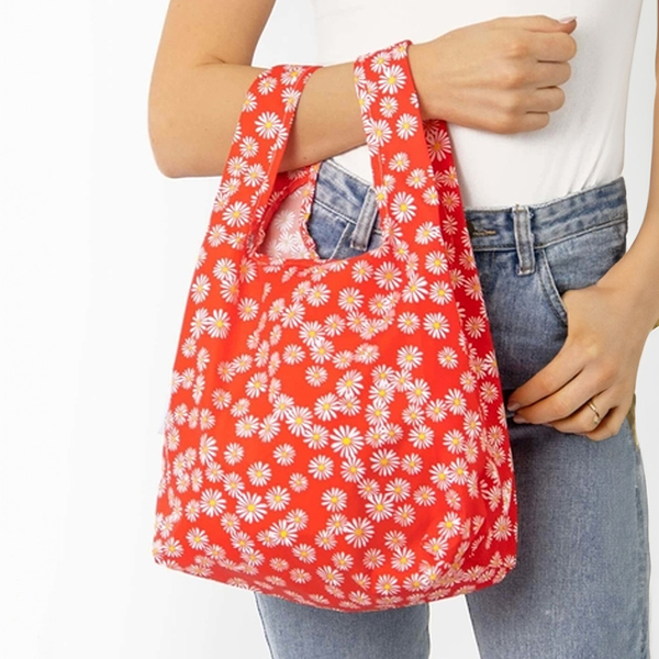 英國Kind Bag-環保收納購物袋-小-雛菊紅