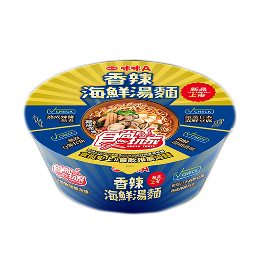 味味A 香辣海鮮湯麵(96G)【愛買】 product thumbnail 2