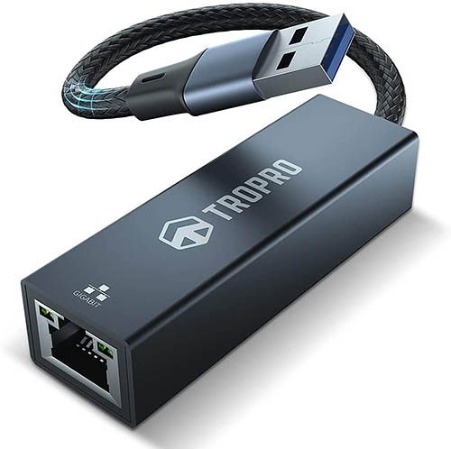 TROPRO【日本代購】有線網路適配器LAN 適配器 1000Mbps USB3.0 Giga RJ45