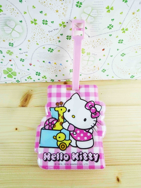 【震撼精品百貨】Hello Kitty 凱蒂貓~KITTY行李/姓名吊牌-長頸鹿