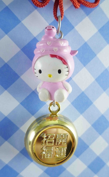 【震撼精品百貨】Hello Kitty 凱蒂貓~KITTY開運手機吊飾-蛇