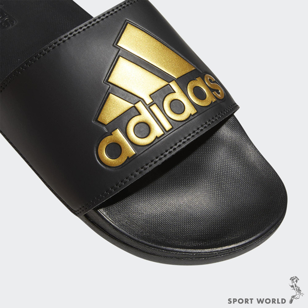 Adidas 男鞋 女鞋 拖鞋 ADILETTE COMFORT 黑 金【運動世界】GY1946 product thumbnail 5