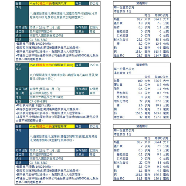 韓國 Maeil 造型米餅 米圈圈 心型 花型 寶寶米餅 泡芙 水果 蔬菜 米餅 副食品 6588 product thumbnail 2