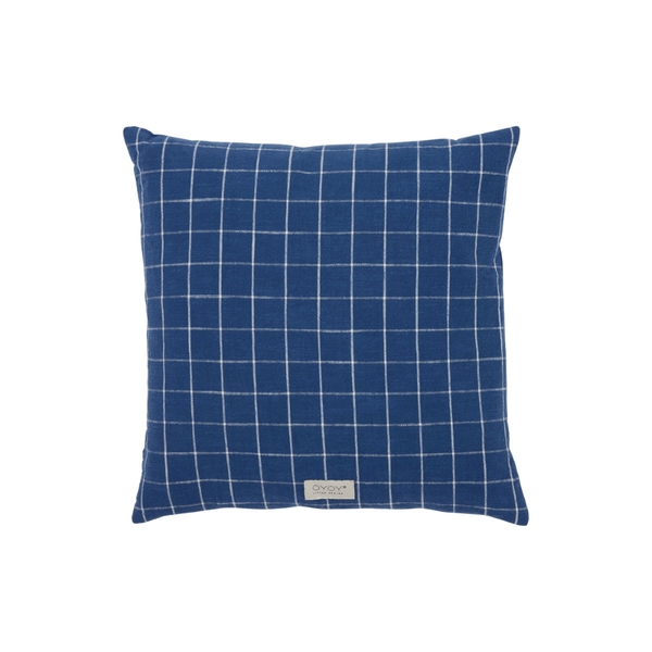 丹麥 OYOY Kyoto 北歐格紋方型抱枕-寶藍