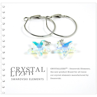 新光飾品-七彩繽紛含笑韓版海星水晶耳環 product thumbnail 3