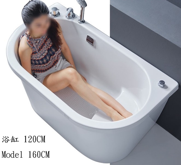 【麗室衛浴】BATHTUB WORLD 3011 小空間福音 壓克力造型缸含牆 100*70*61公分 帶右座椅 product thumbnail 4