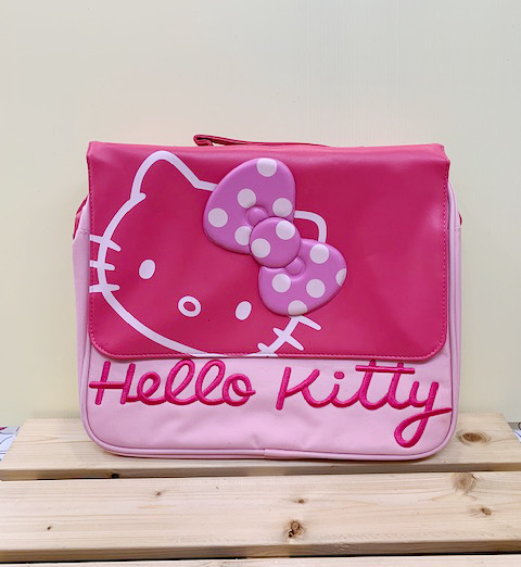 【震撼精品百貨】Hello Kitty_凱蒂貓~KITTY兩用斜背包/後背包-桃#17231