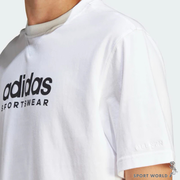 Adidas 男裝 短袖上衣 純棉 寬鬆 黑/白【運動世界】IC9815/IC9821 product thumbnail 8