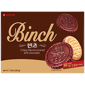 韓國樂天BINCH 巧克力餅乾204G【愛買】