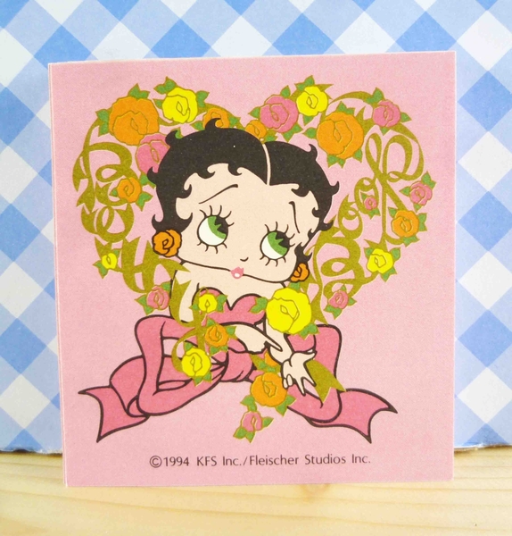 【震撼精品百貨】Betty Boop_貝蒂~便條本-粉玫瑰 product thumbnail 2