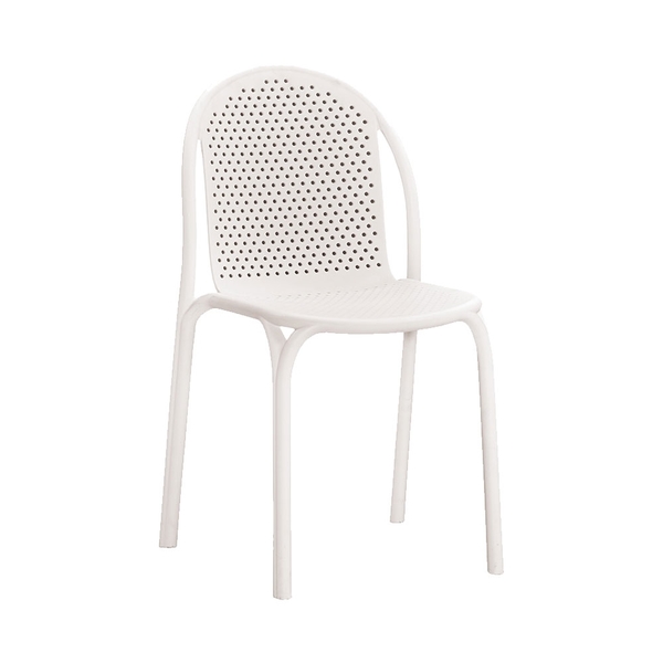 柏迪白色造型椅/餐椅(停售-21CM/1072-6)/H&D東稻家居