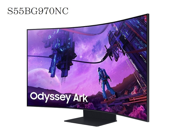 米特3C數位–三星 55吋 Odyssey Ark Mini LED 曲面電競顯示器/S55BG970NC