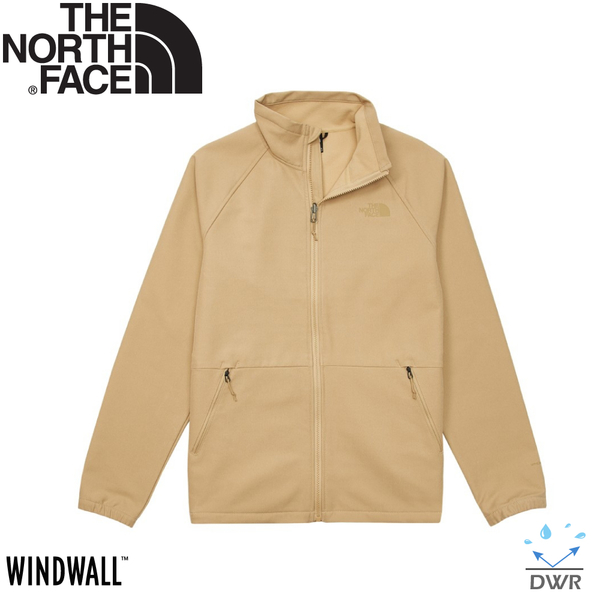 【The North Face 男 可套式刷毛軟殼外套《卡其》】83S6/軟殼外套/防風外套