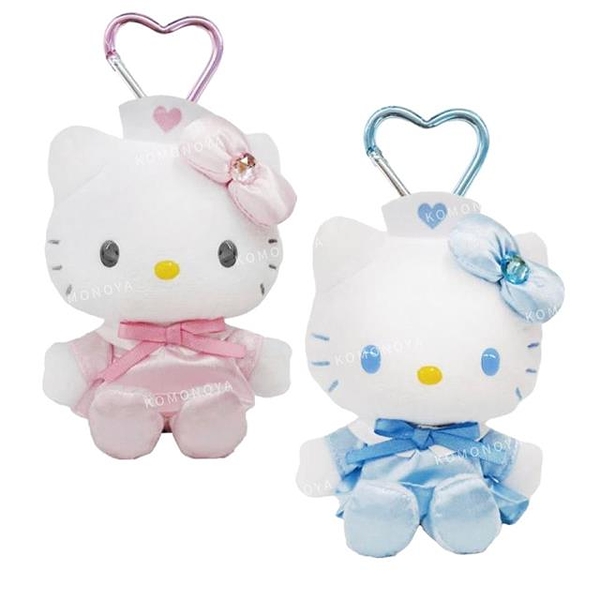 小禮堂 Sanrio 三麗鷗 Hello Kitty 愛心扣環絨毛玩偶吊飾 (90 s系列)