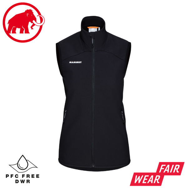 【MAMMUT 瑞士 女 Madris ML Vest 防潑水保暖中層背心《黑》】1014-03460/保暖背心/內搭背心