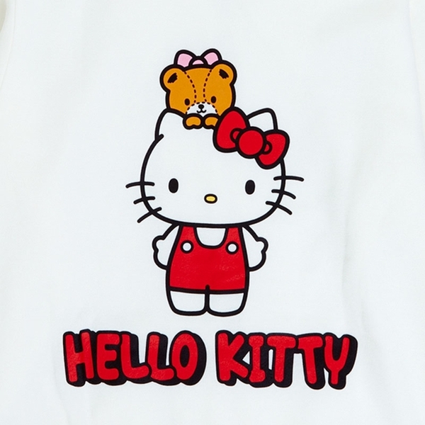 小禮堂 Hello Kitty 造型棉質連帽外套 L (米白文字款) 4580052-760658 product thumbnail 4