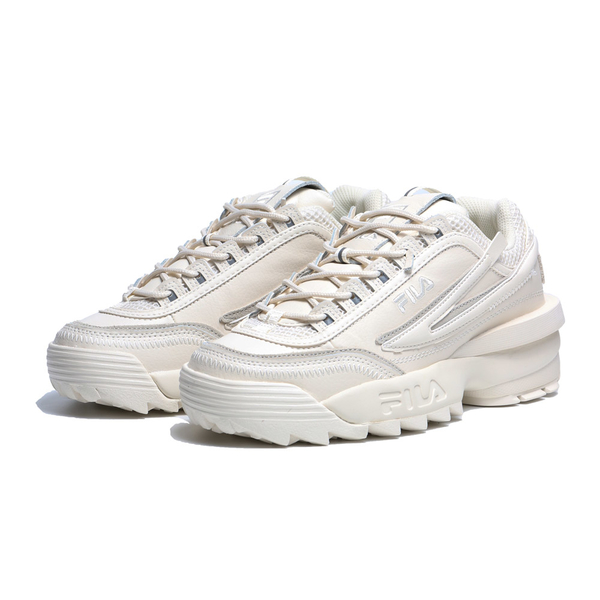 FILA 休閒鞋 老爹鞋 DISRUPTOR II EXP 米白 增高 女 5C609W100