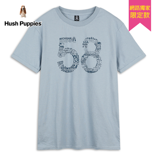 Hush Puppies T恤 男裝趣味塗鴉58復刻狗T恤