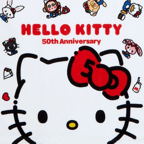 小禮堂 Hello Kitty 棉質長毛巾 34x80cm (Kitty歡慶50週年系列) product thumbnail 2