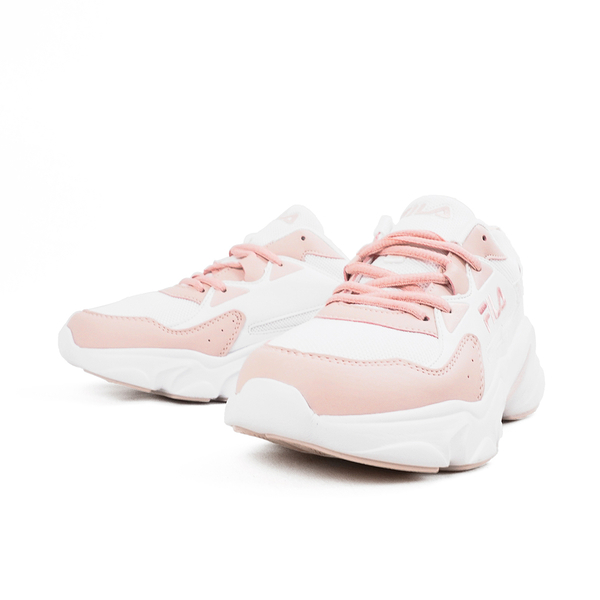 FILA HIDDEN TAPE 8 女 復古 厚底 增高 老爹鞋 穿搭 5-J329Y-115 粉白格紋