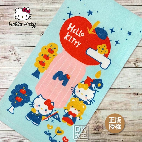 凱蒂貓 Kitty 甜點夢幻世界 純棉童巾 兒童毛巾【DK大王】
