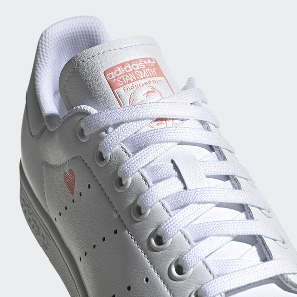 ADIDAS STAN SMITH V-DAY 女鞋 休閒 板鞋 皮革 愛心 白 粉【運動世界】FW6227 product thumbnail 7