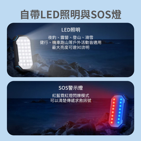 PHILIPS 太陽能軍規 10000mAh行動電源 DLP7725N product thumbnail 6