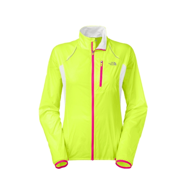 【The North Face 女 防潑風衣外套 日光黃 】CKP7/黃/風衣/通風/口袋/反光/夜間/防潑 product thumbnail 2