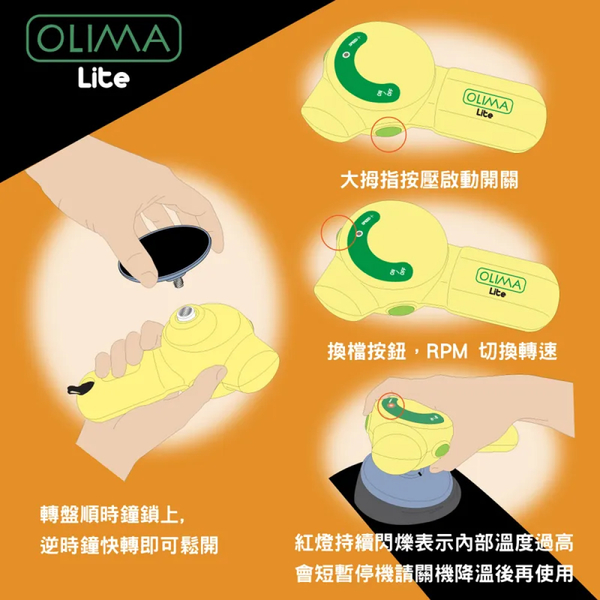 【OLIMA】Lite輕盈版打蠟機 3號餐 product thumbnail 9