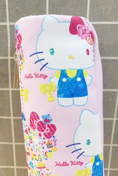 【震撼精品百貨】Hello Kitty 凱蒂貓~Hello Kitty日本SANRIO三麗鷗KITTY化妝包/筆袋-鑽石粉*12826 product thumbnail 3