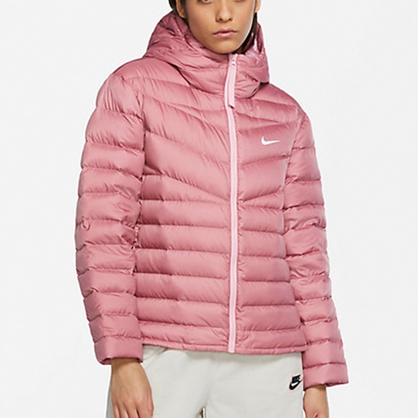 nike wr lt wt dwn jkt 女裝 羽絨外套 慢跑 健身 休閒 保暖 粉【運動世界】cu5095-614