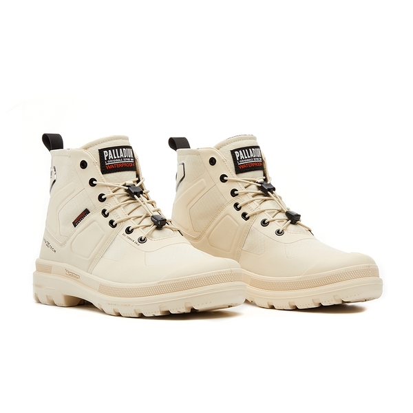 PALLADIUM PAMPA TECH EXP WP+ 快穿 米其林科技 聯名款 橘標 防水休閒靴 中性 奶油白 74067210