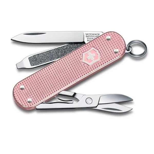 【Victorinox 瑞士維氏】瑞士刀 CLASSIC SD ALOX 5用刀 58mm-鋁合金乾躁粉(0.6221.252G)