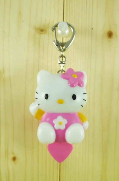 【震撼精品百貨】Hello Kitty 凱蒂貓~日本SANRIO三麗鷗 KITTY造型愛心鑰匙圈 鎖圈-粉*72010 product thumbnail 1