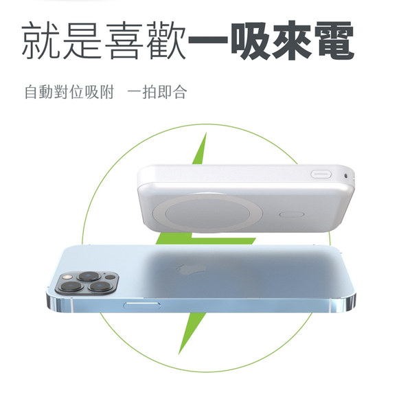 【POLYBATT】多功能 磁吸式立架無線充行動電源10000mAh(支援Magsafe磁吸充電) product thumbnail 7