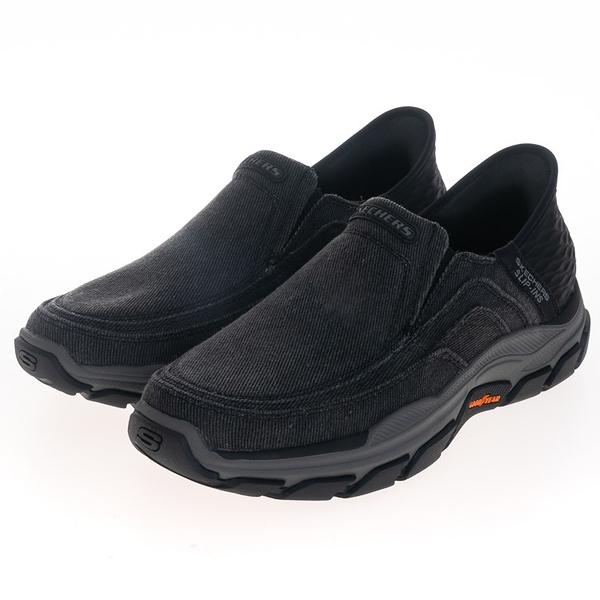 Skechers Respected-Holmgren Slip-Ins 休閒鞋 男 黑 帆布 懶人鞋 204809BLK