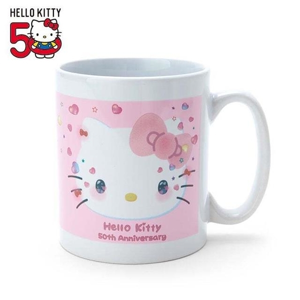 【震撼精品百貨】凱蒂貓_Hello Kitty~日本SANRIO三麗鷗 KITTY陶瓷馬克杯(50週年)*56455