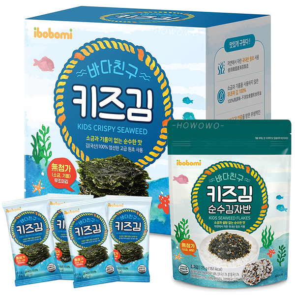 韓國 ibobomi 無調味海苔片 無加鹽 海苔 海苔酥 香鬆 兒童海苔 拌飯料 副食品 0058