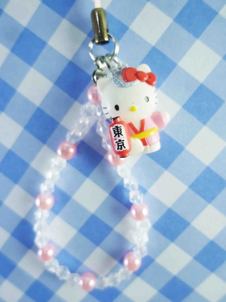 【震撼精品百貨】Hello Kitty 凱蒂貓~限定版手機吊飾-東京粉