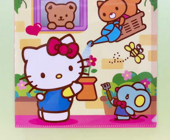 【震撼精品百貨】Hello Kitty 凱蒂貓~三麗鷗 KITTY 日本A4文件夾/資料夾-澆水#03083 product thumbnail 4