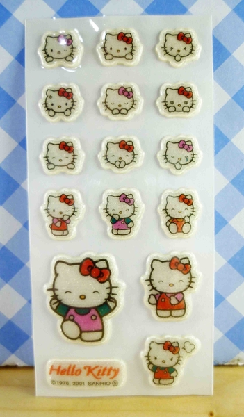 【震撼精品百貨】Hello Kitty 凱蒂貓~KITTY閃亮貼紙-走路粉