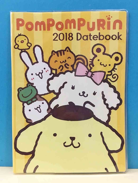 【震撼精品百貨】Pom Pom Purin 布丁狗~三麗鷗 布丁狗證件套/護照套/卡套-朋友線條#34248