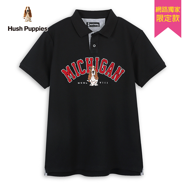 Hush Puppies POLO衫 男裝密西根毛巾繡刺繡狗POLO衫